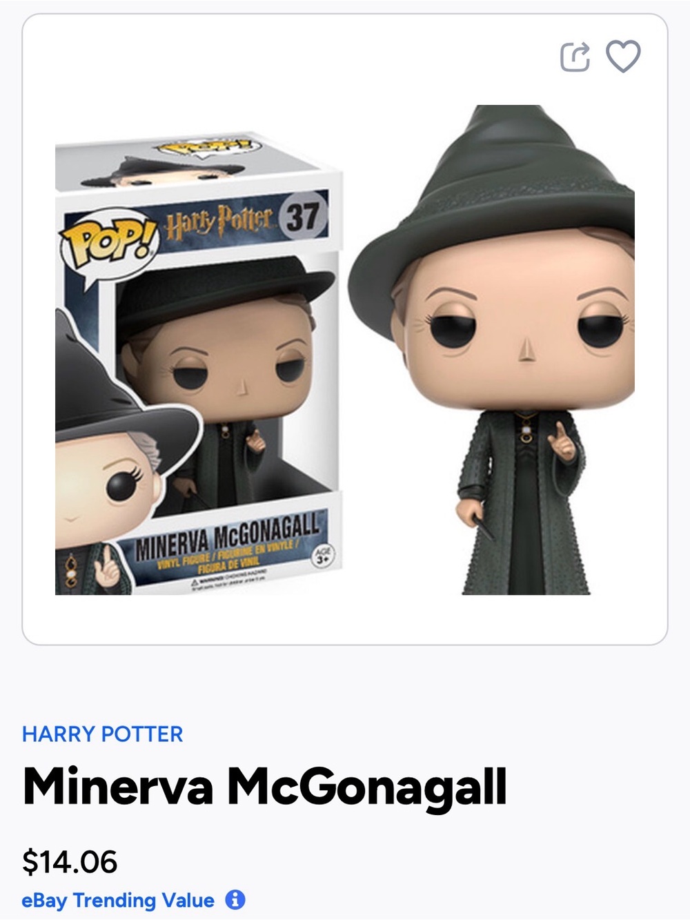 Minerva McGonagall Funko Pop- Harry Potter - 37